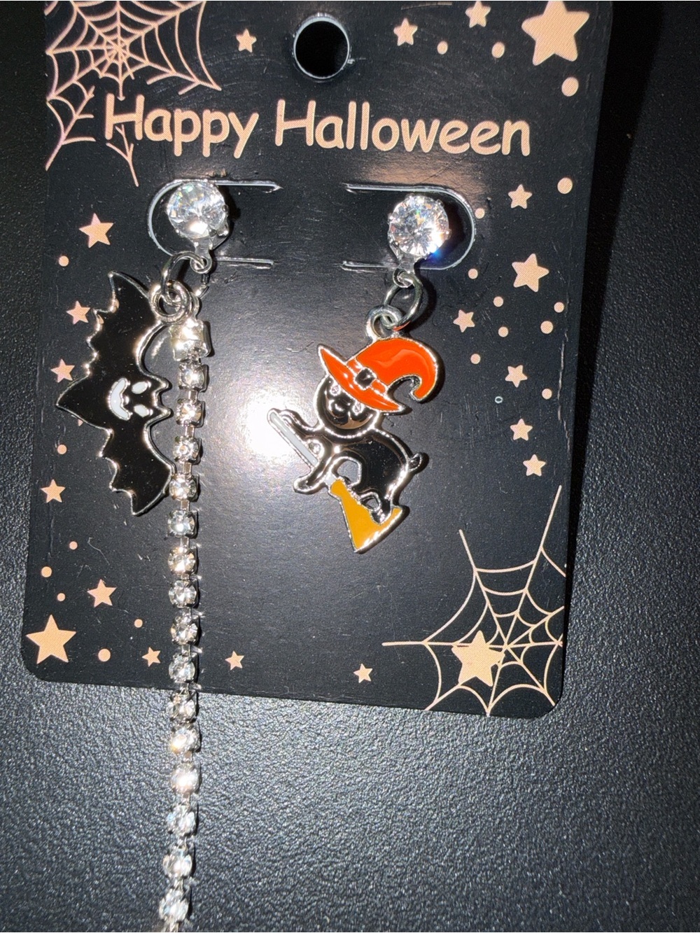 cat/bat earrings